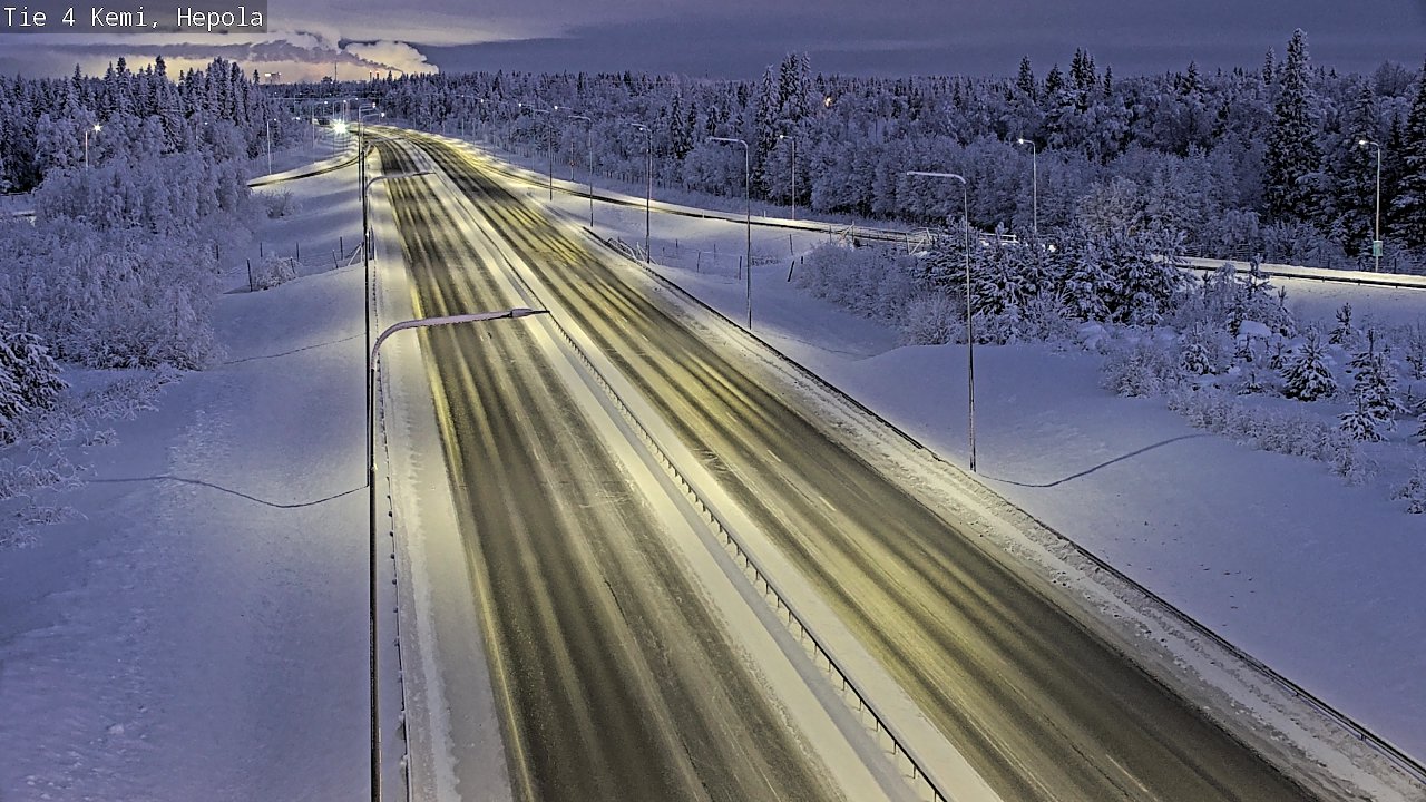 Kelikamerat Kuva Tie 4 Kemi, Hepola, Kemi, Lappi