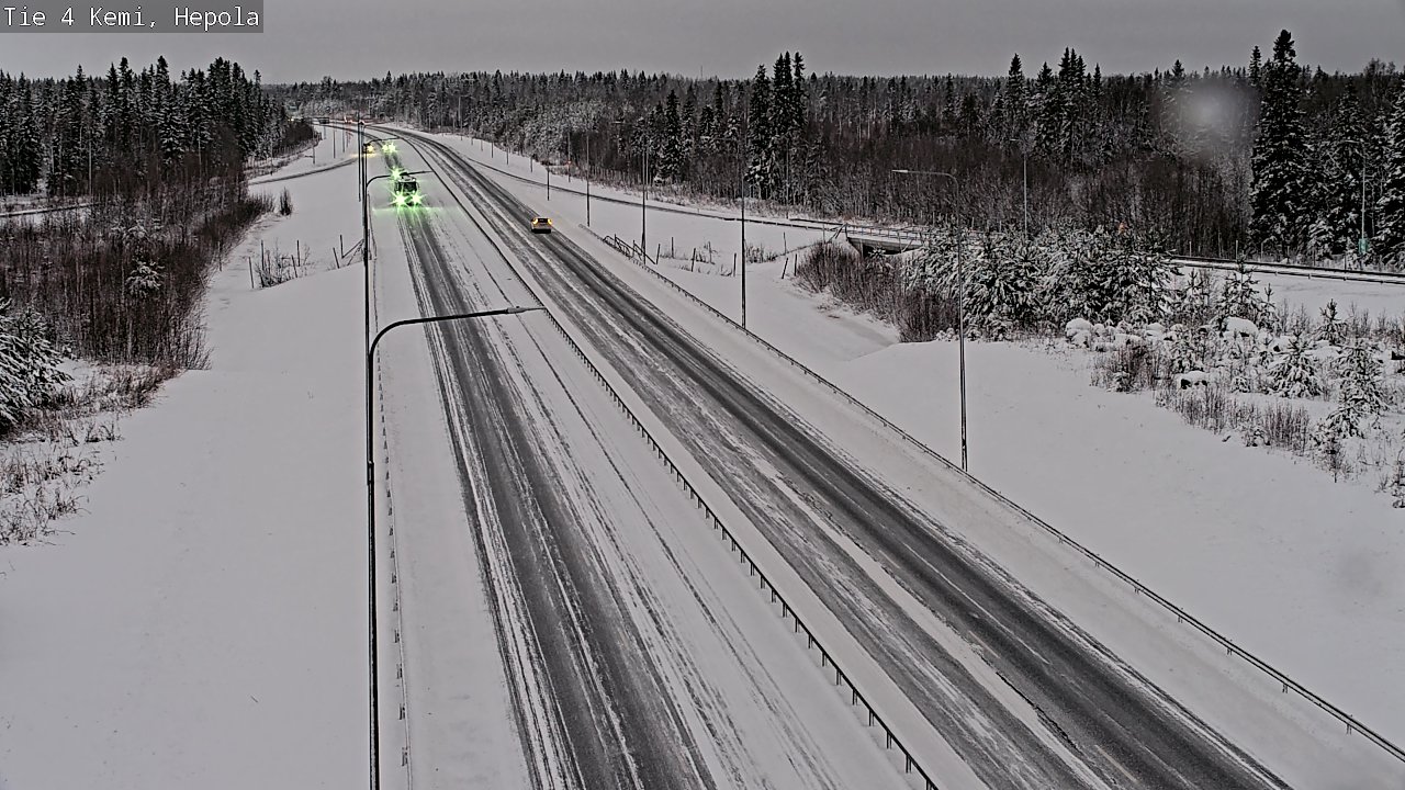 Weather Camera Image Väg 4 Kemi, Hepola, Kemi, Lappi