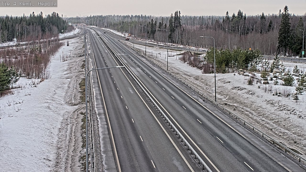Weather Camera Image Road 4 Kemi, Hepola, Kemi, Lappi