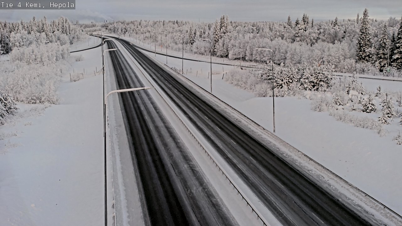 Weather Camera Image Väg 4 Kemi, Hepola, Kemi, Lappi