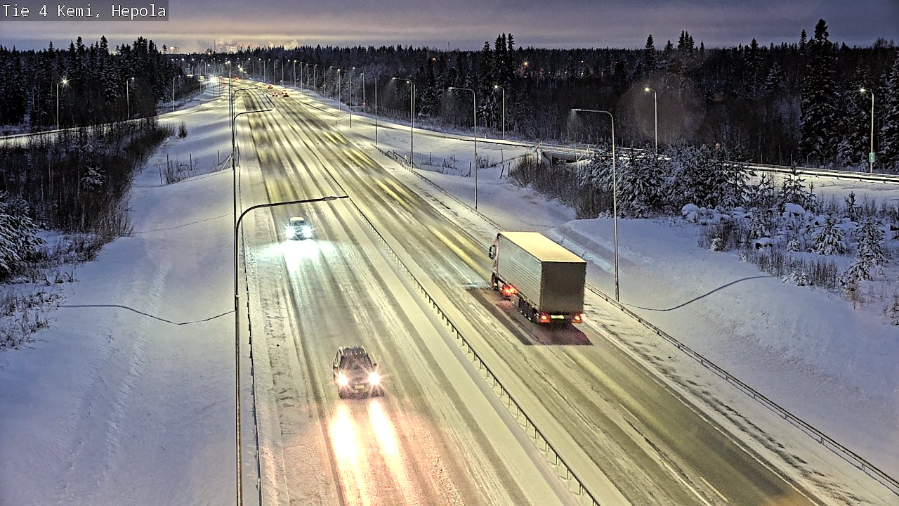 Weather Camera Image Väg 4 Kemi, Hepola, Kemi, Lappi