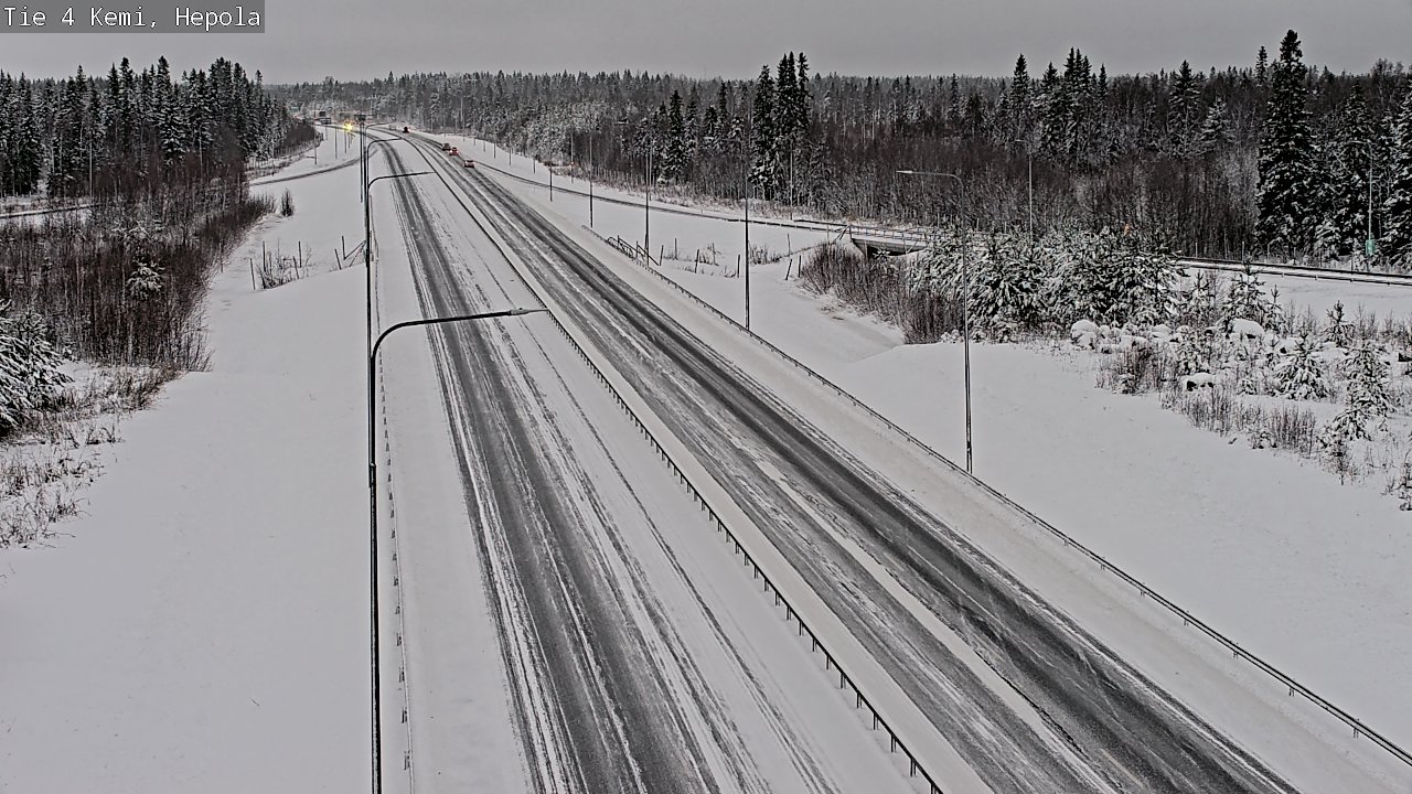 Weather Camera Image Väg 4 Kemi, Hepola, Kemi, Lappi