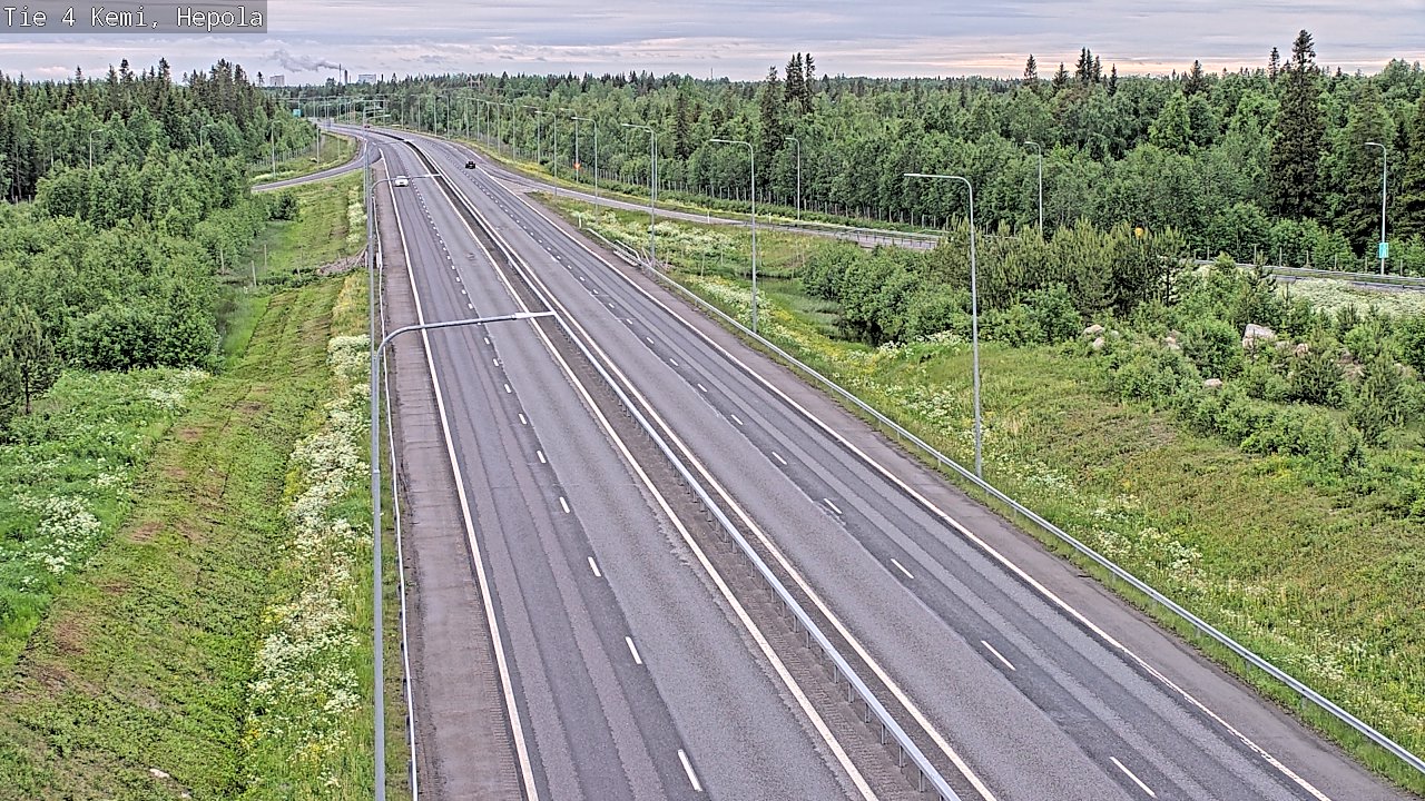 Kelikamerat Kuva Tie 4 Kemi, Hepola, Kemi, Lappi