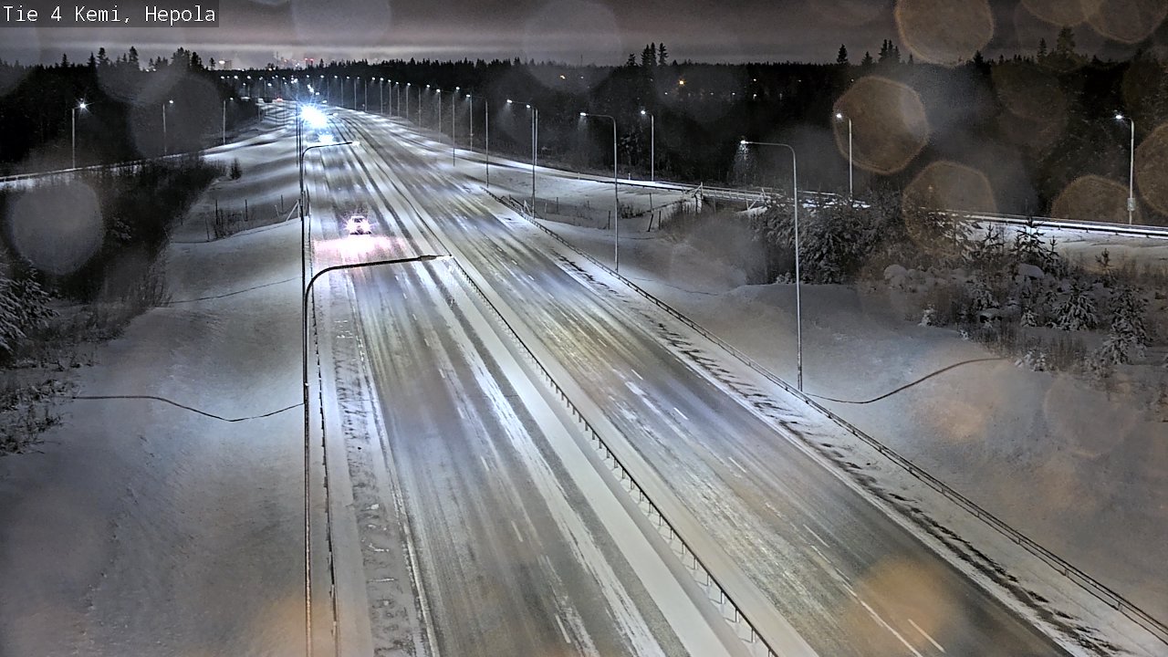 Weather Camera Image Väg 4 Kemi, Hepola, Kemi, Lappi