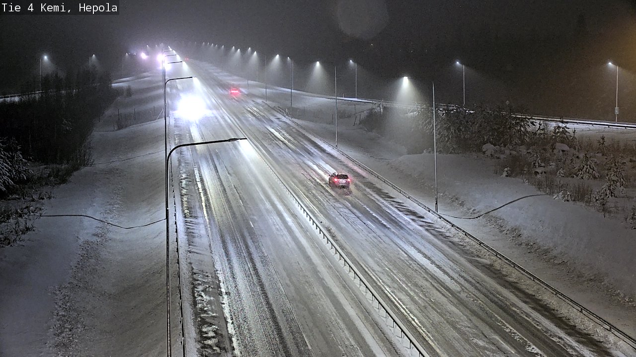 Weather Camera Image Väg 4 Kemi, Hepola, Kemi, Lappi