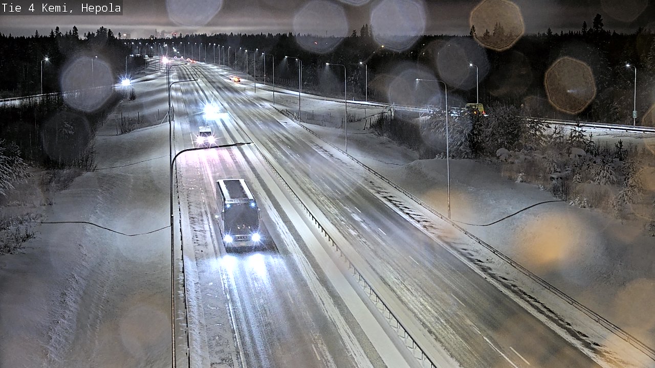Weather Camera Image Väg 4 Kemi, Hepola, Kemi, Lappi