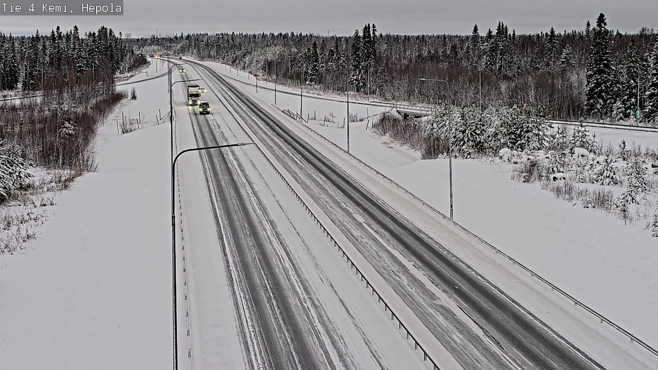 Weather Camera Image Väg 4 Kemi, Hepola, Kemi, Lappi