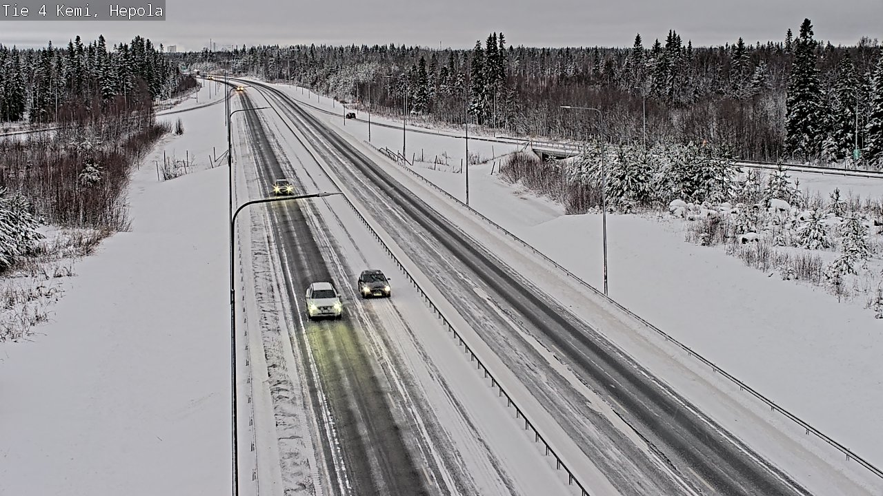 Weather Camera Image Väg 4 Kemi, Hepola, Kemi, Lappi