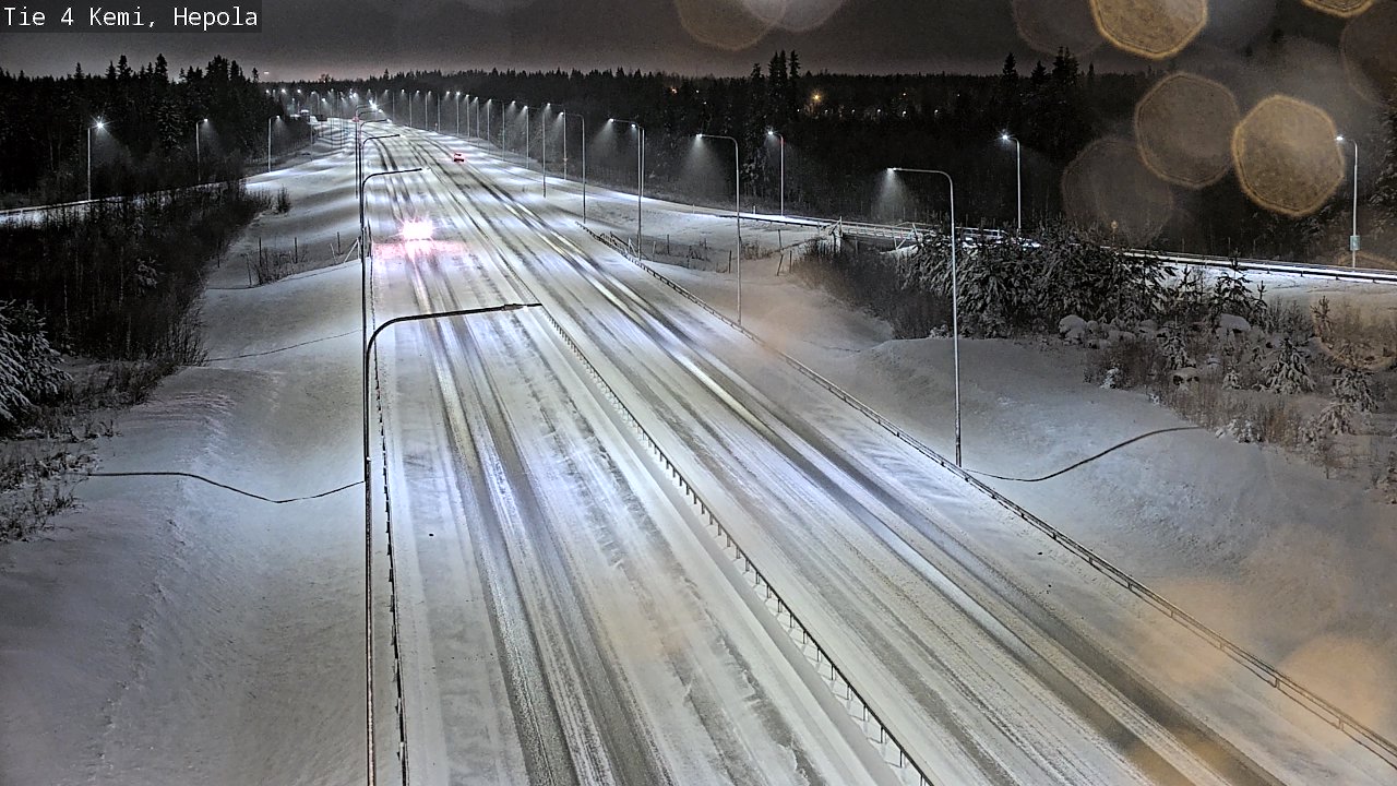 Weather Camera Image Väg 4 Kemi, Hepola, Kemi, Lappi