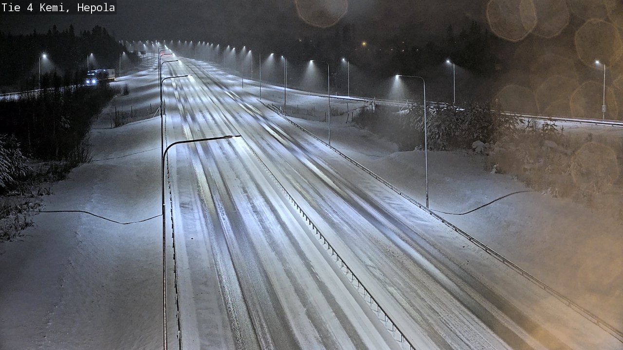 Weather Camera Image Väg 4 Kemi, Hepola, Kemi, Lappi