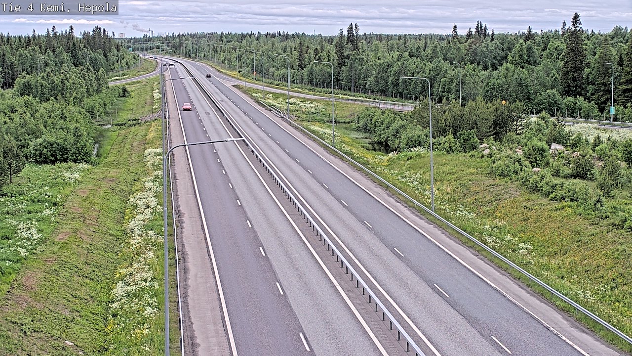 Weather Camera Image Väg 4 Kemi, Hepola, Kemi, Lappi