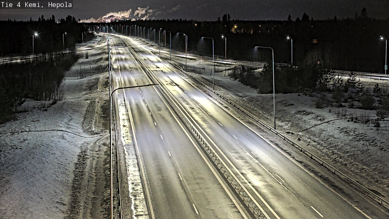 Kelikamerat Kuva Tie 4 Kemi, Hepola, Kemi, Lappi