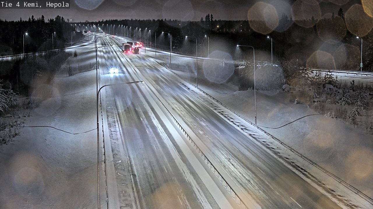 Weather Camera Image Väg 4 Kemi, Hepola, Kemi, Lappi