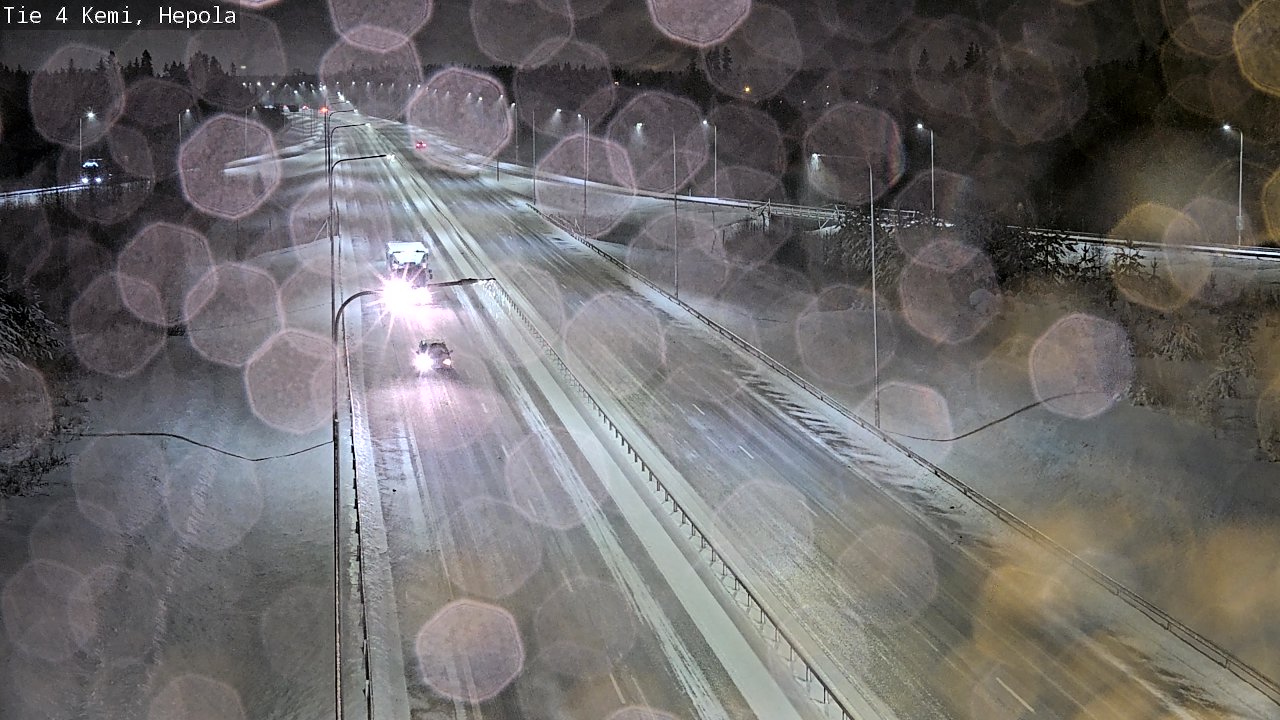 Weather Camera Image Väg 4 Kemi, Hepola, Kemi, Lappi