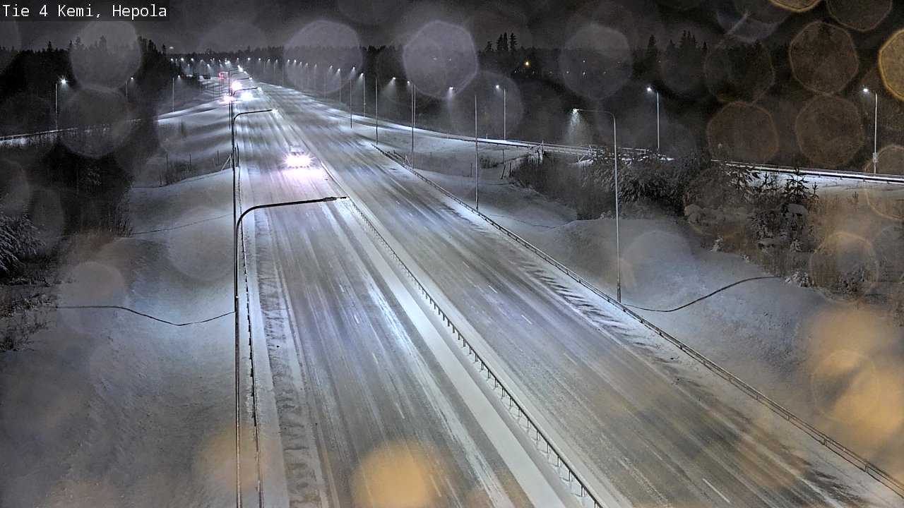 Weather Camera Image Väg 4 Kemi, Hepola, Kemi, Lappi