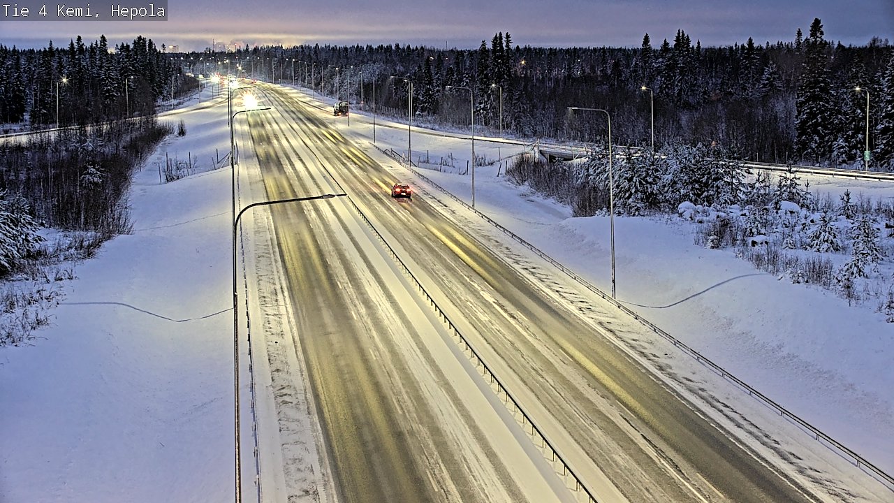Weather Camera Image Väg 4 Kemi, Hepola, Kemi, Lappi