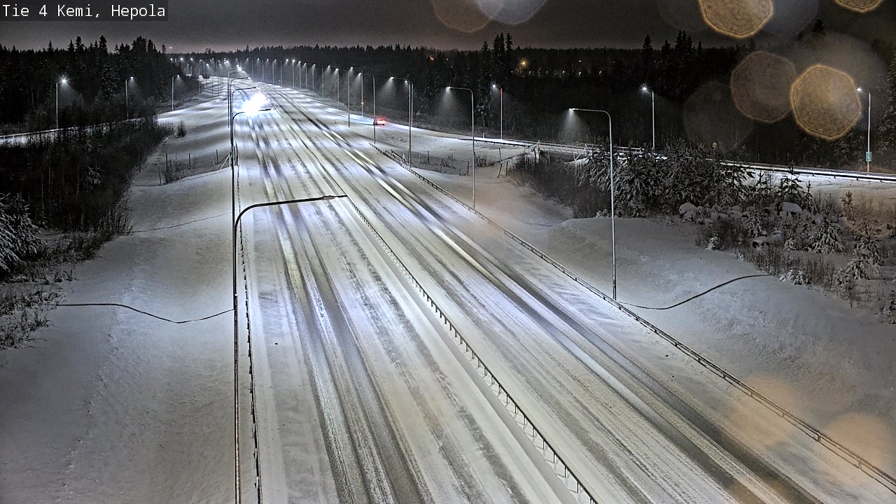 Weather Camera Image Väg 4 Kemi, Hepola, Kemi, Lappi