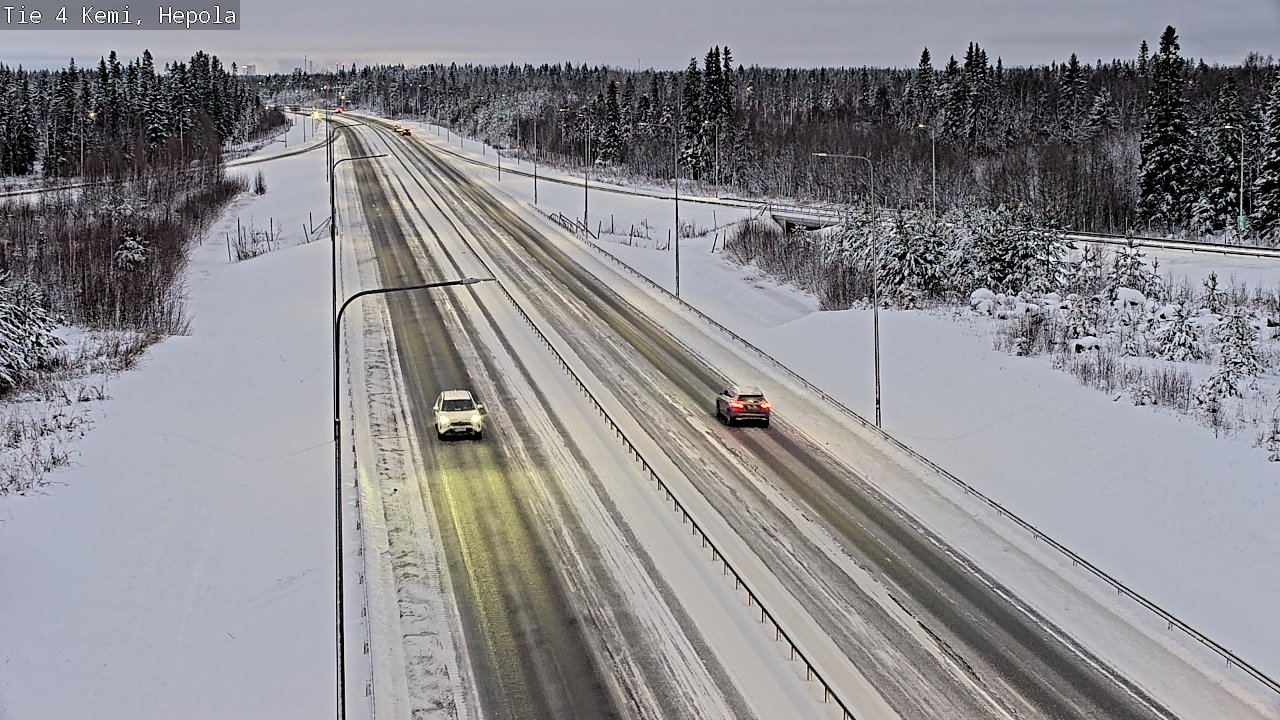 Weather Camera Image Väg 4 Kemi, Hepola, Kemi, Lappi