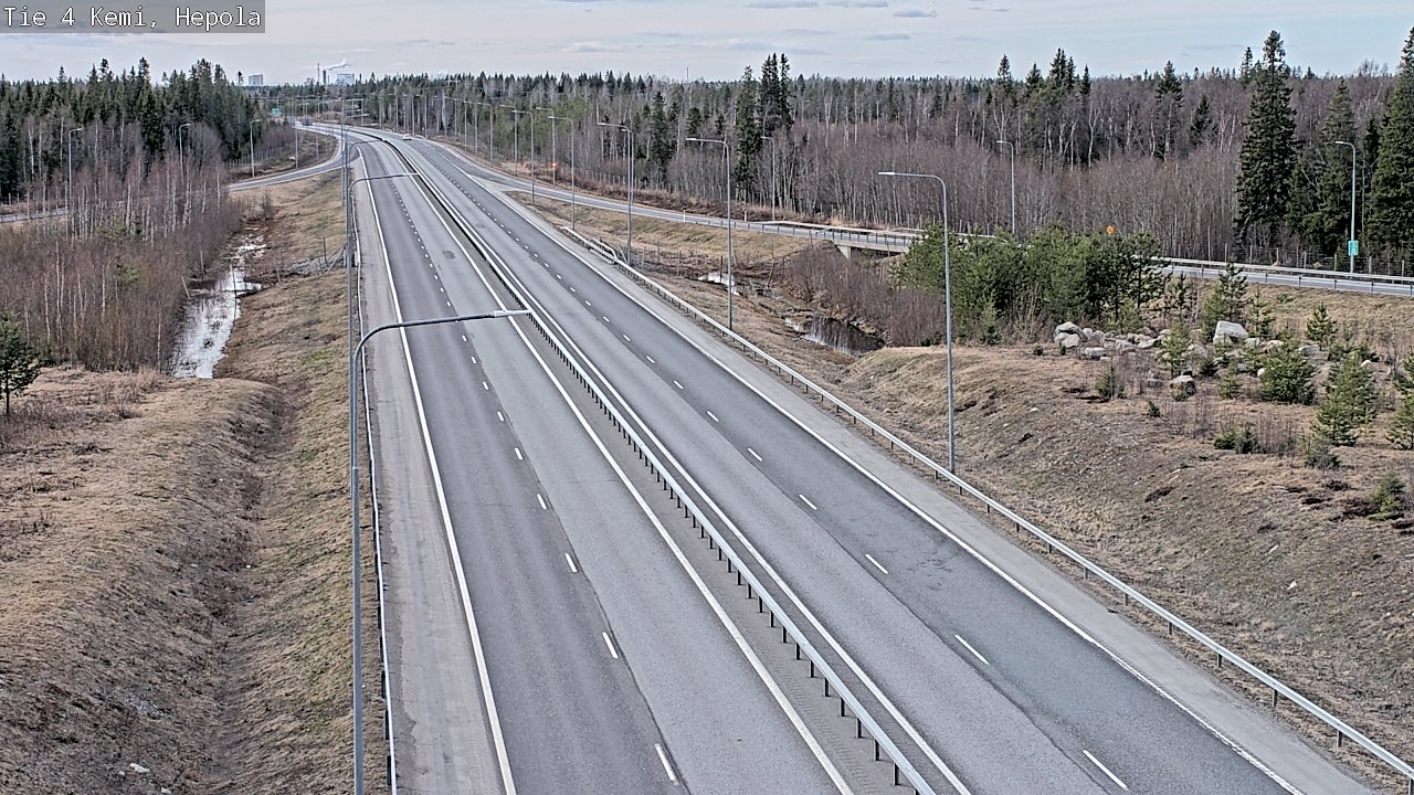 Weather Camera Image Väg 4 Kemi, Hepola, Kemi, Lappi