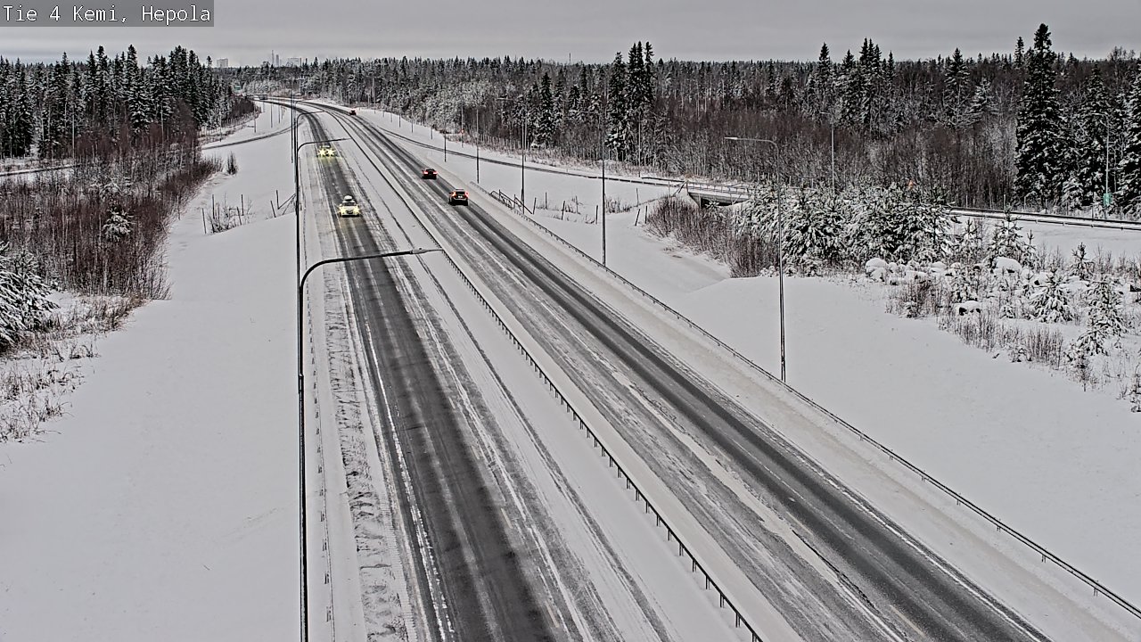 Weather Camera Image Väg 4 Kemi, Hepola, Kemi, Lappi