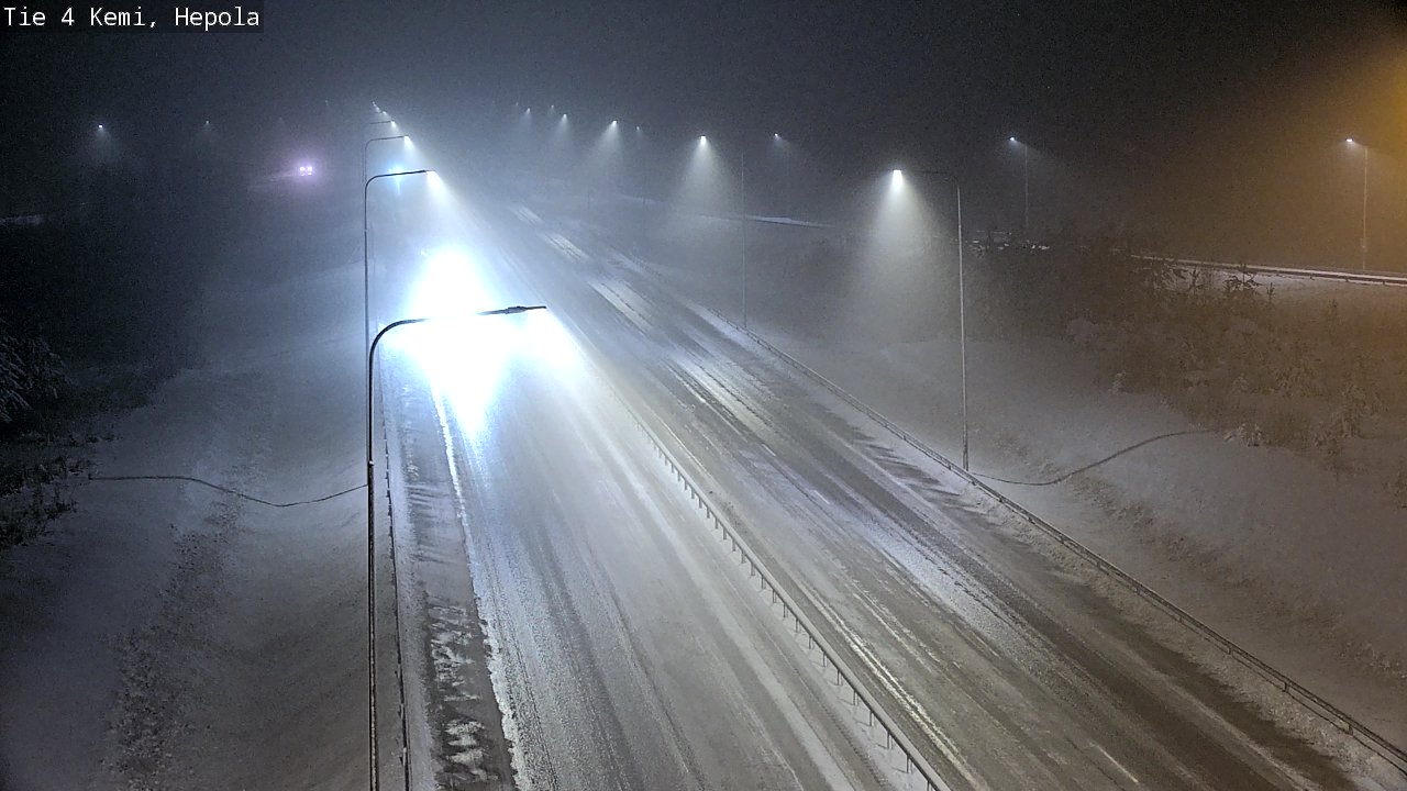 Weather Camera Image Väg 4 Kemi, Hepola, Kemi, Lappi