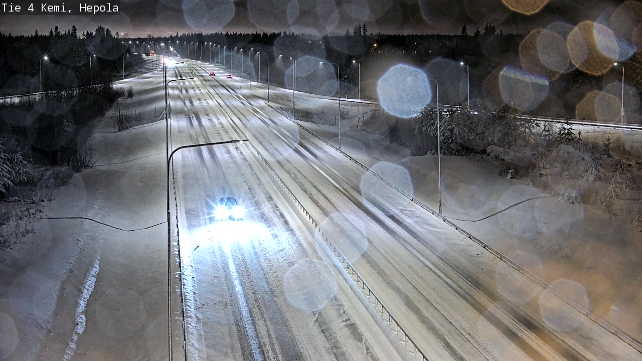 Weather Camera Image Väg 4 Kemi, Hepola, Kemi, Lappi