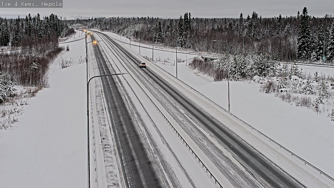 Weather Camera Image Väg 4 Kemi, Hepola, Kemi, Lappi