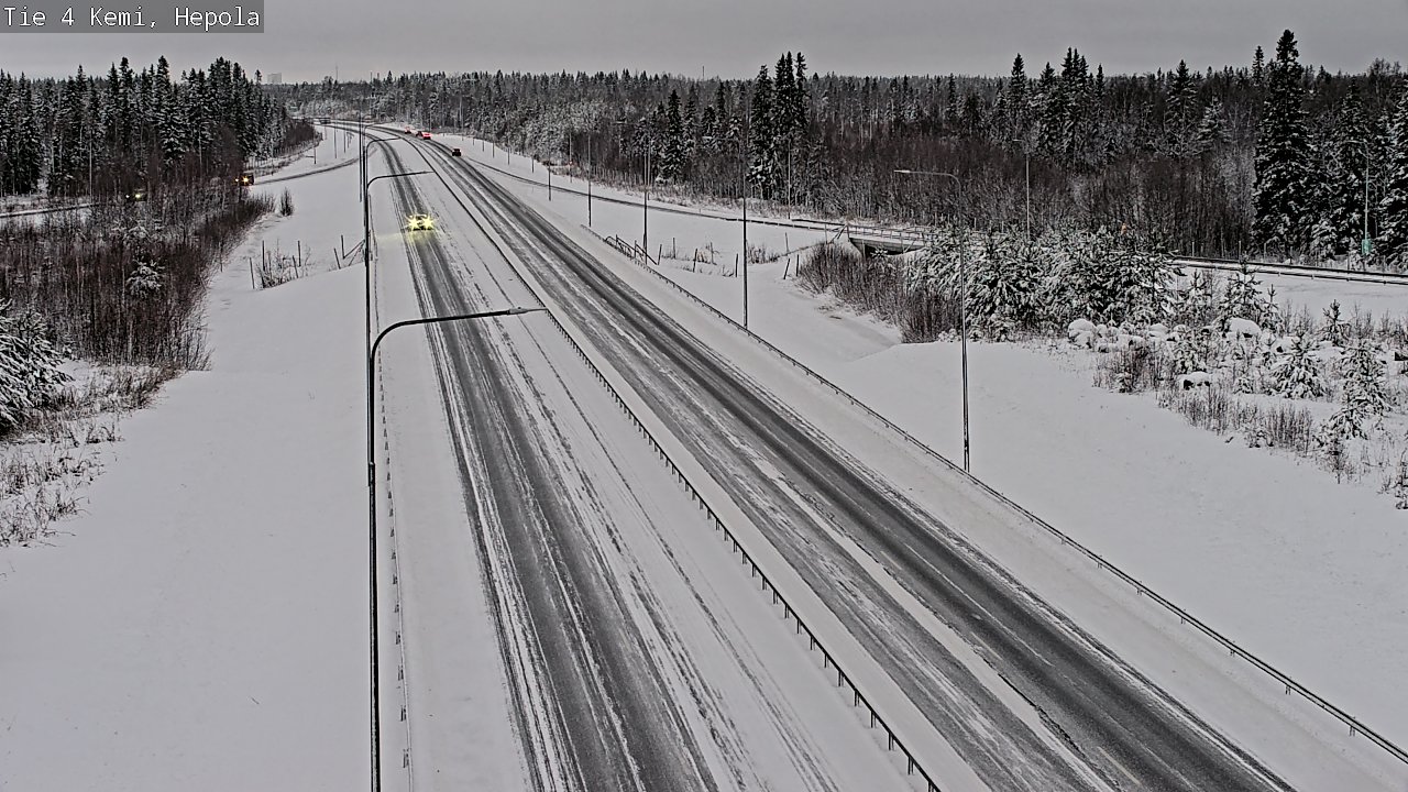 Weather Camera Image Väg 4 Kemi, Hepola, Kemi, Lappi