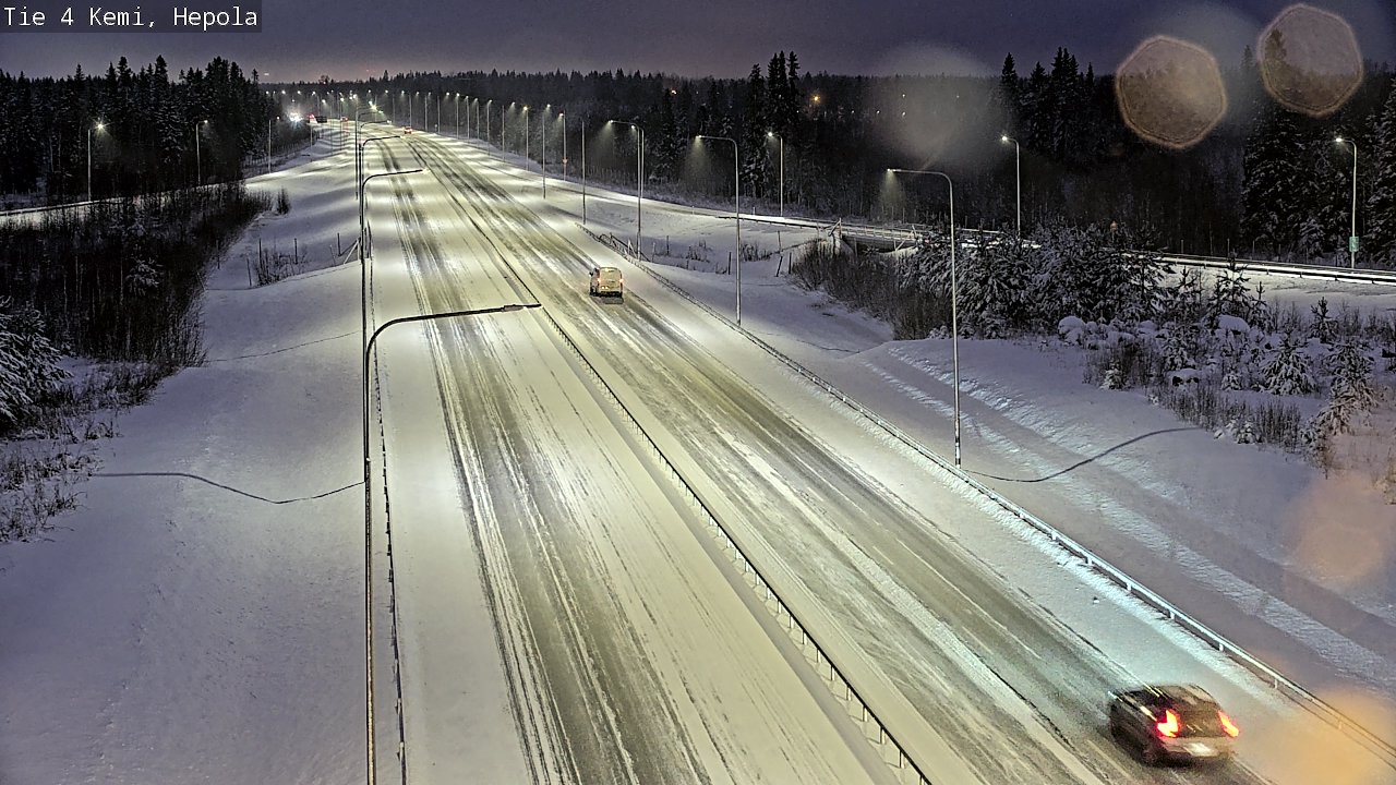 Weather Camera Image Väg 4 Kemi, Hepola, Kemi, Lappi