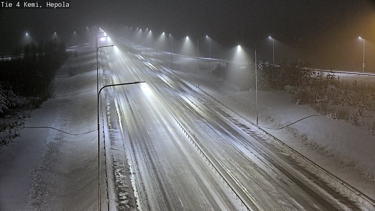 Weather Camera Image Väg 4 Kemi, Hepola, Kemi, Lappi