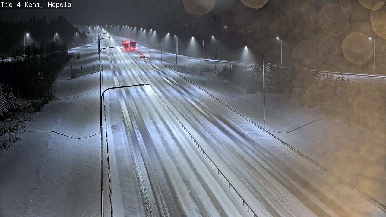 Weather Camera Image Väg 4 Kemi, Hepola, Kemi, Lappi