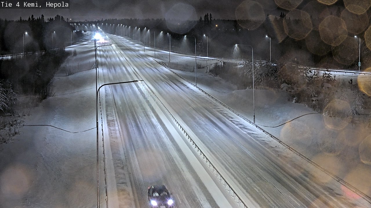 Weather Camera Image Väg 4 Kemi, Hepola, Kemi, Lappi