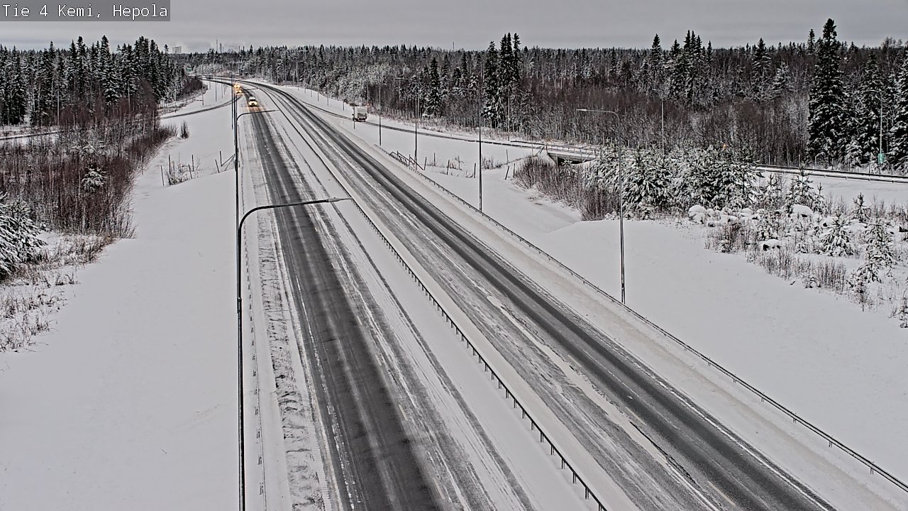 Weather Camera Image Väg 4 Kemi, Hepola, Kemi, Lappi