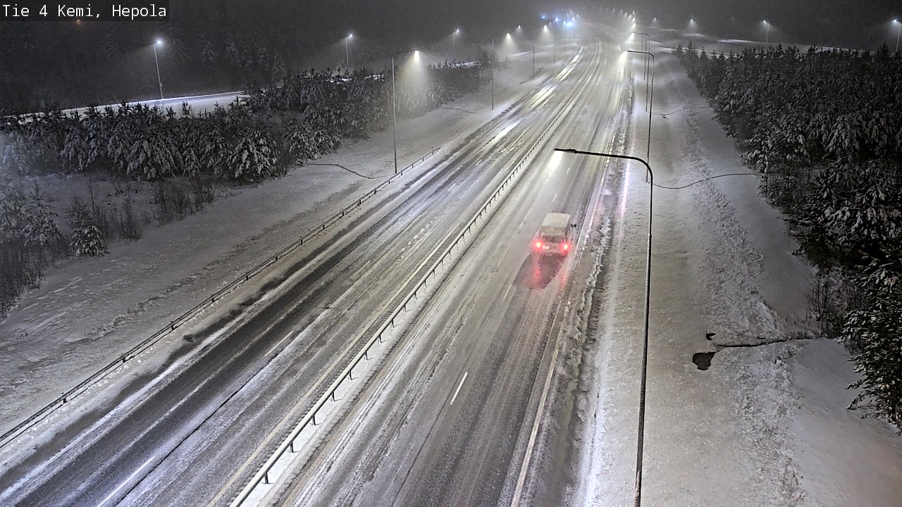 Weather Camera Image Väg 4 Kemi, Hepola, Kemi, Lappi