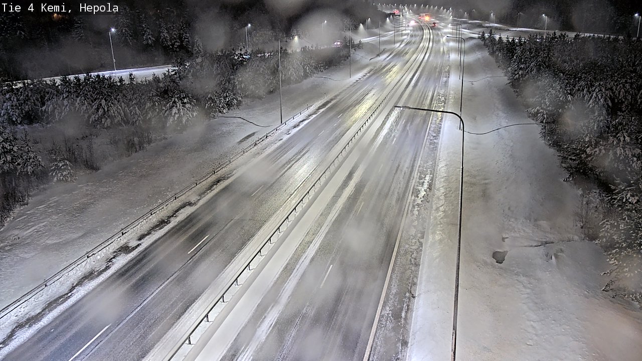 Weather Camera Image Väg 4 Kemi, Hepola, Kemi, Lappi