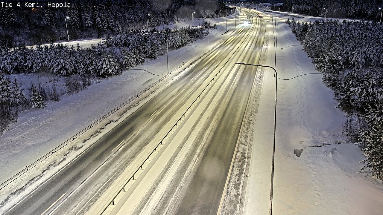 Weather Camera Image Väg 4 Kemi, Hepola, Kemi, Lappi