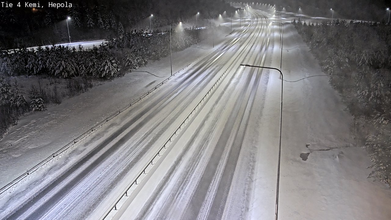 Weather Camera Image Väg 4 Kemi, Hepola, Kemi, Lappi