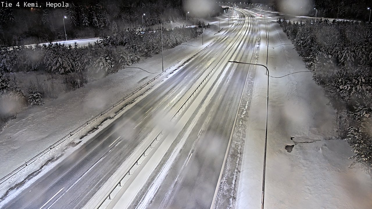 Weather Camera Image Väg 4 Kemi, Hepola, Kemi, Lappi