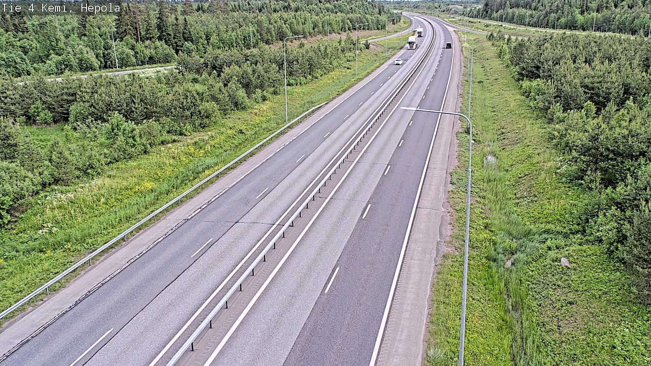 Kelikamerat Kuva Tie 4 Kemi, Hepola, Kemi, Lappi