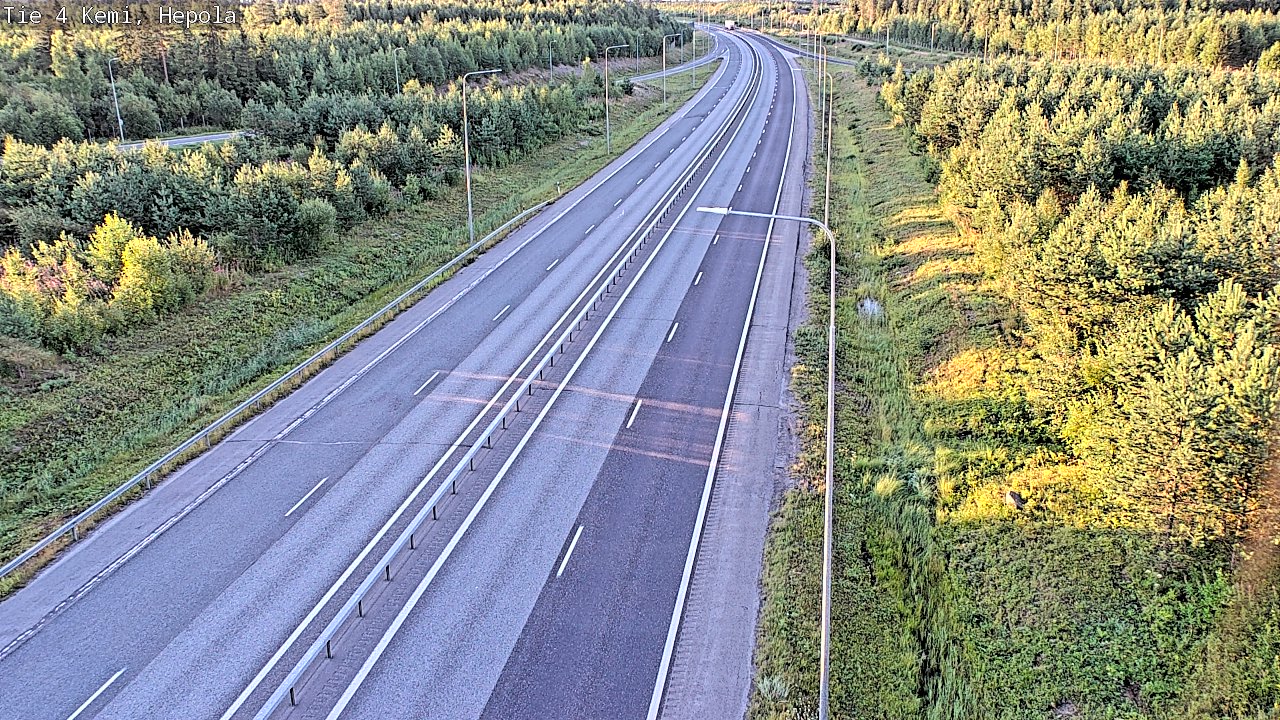 Weather Camera Image Road 4 Kemi, Hepola, Kemi, Lappi