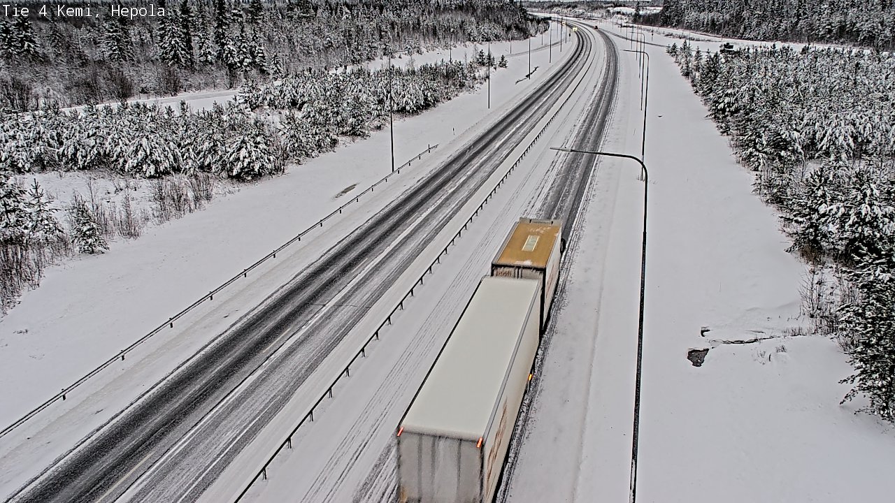 Weather Camera Image Väg 4 Kemi, Hepola, Kemi, Lappi