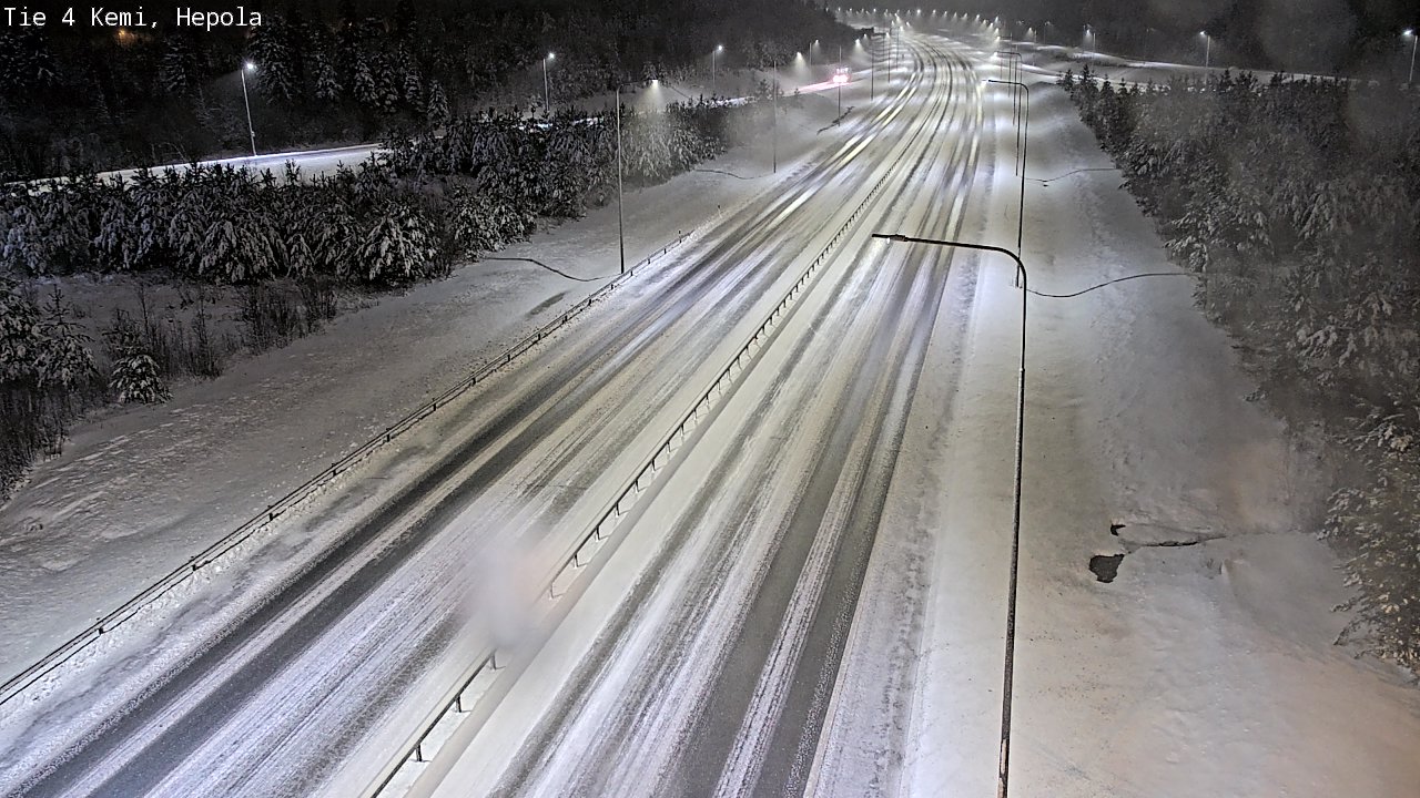 Weather Camera Image Väg 4 Kemi, Hepola, Kemi, Lappi