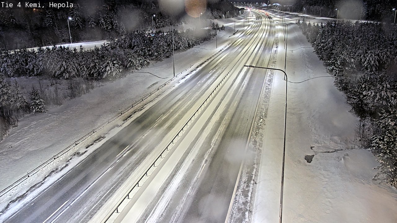 Weather Camera Image Väg 4 Kemi, Hepola, Kemi, Lappi