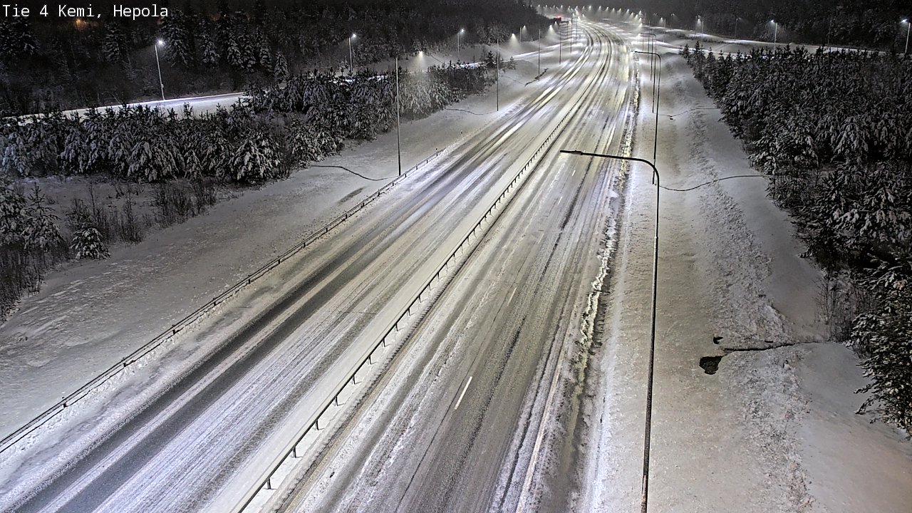 Weather Camera Image Väg 4 Kemi, Hepola, Kemi, Lappi