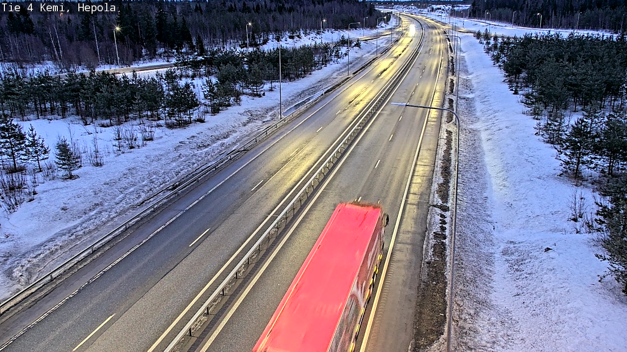 Kelikamerat Kuva Tie 4 Kemi, Hepola, Kemi, Lappi