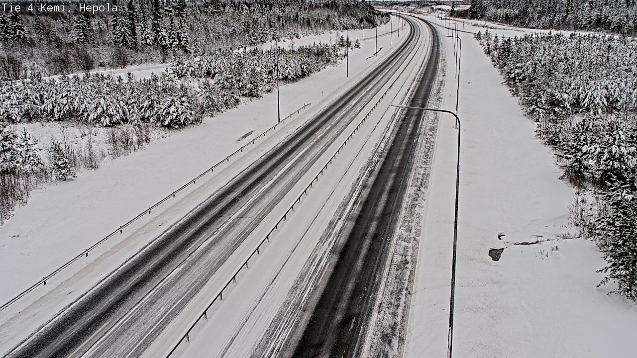 Weather Camera Image Väg 4 Kemi, Hepola, Kemi, Lappi