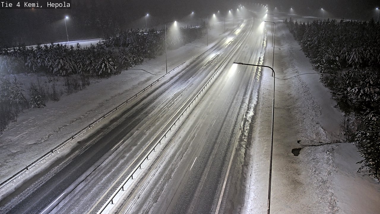 Weather Camera Image Väg 4 Kemi, Hepola, Kemi, Lappi
