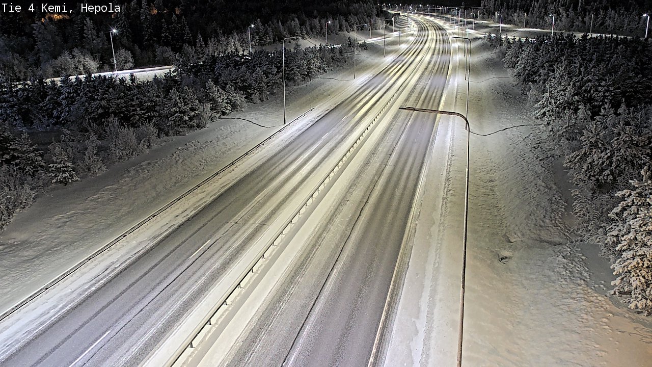 Kelikamerat Kuva Tie 4 Kemi, Hepola, Kemi, Lappi