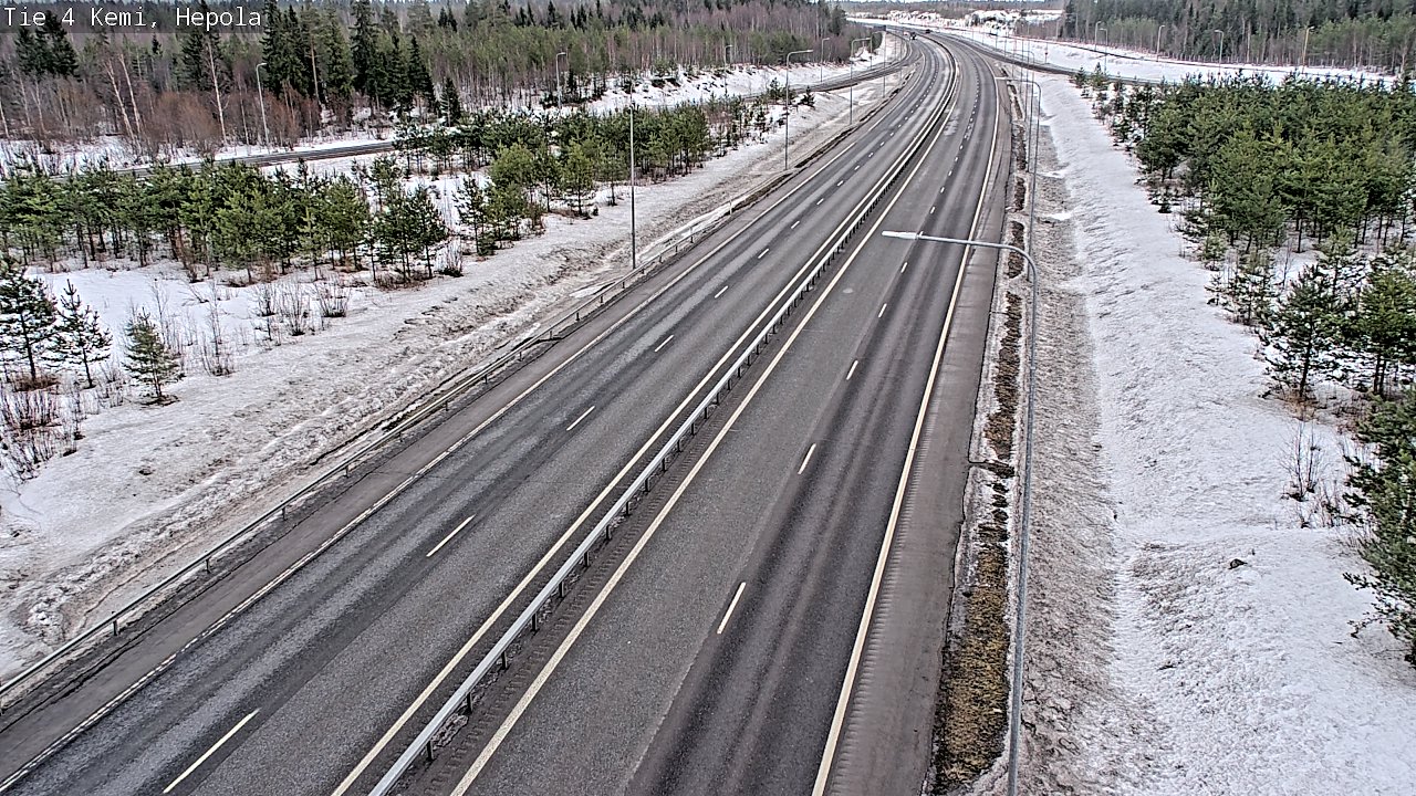 Weather Camera Image Road 4 Kemi, Hepola, Kemi, Lappi