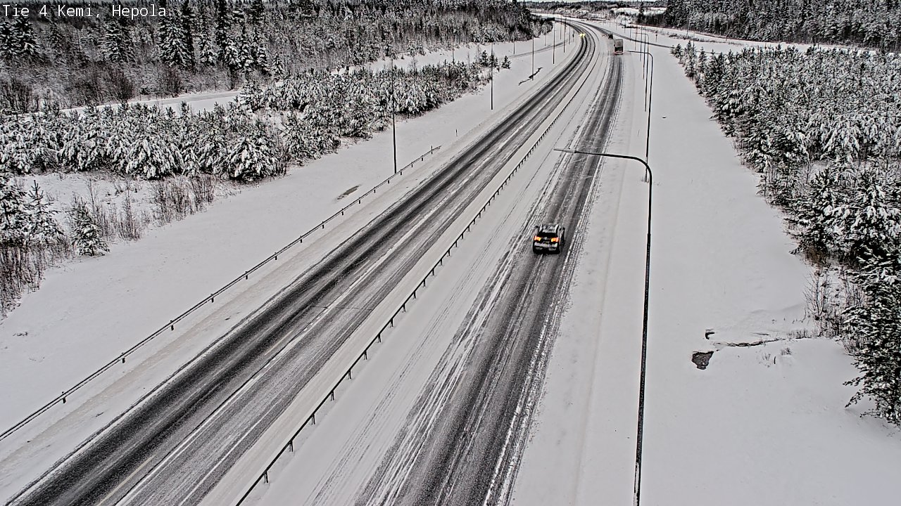 Weather Camera Image Väg 4 Kemi, Hepola, Kemi, Lappi